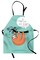 Ambesonne Animal Apron, Cartoon Design Print Sloth a Flirty Words So You Come Here Often Color Image, Unisex Kitchen Bib with Adjustable Neck for Cooking Gardening, Adult Size, Multicolor